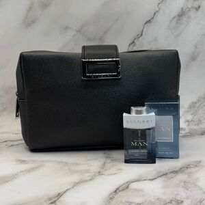 BVLGARI Men's Pouch & Glacial Essence Cologne .5 fl oz